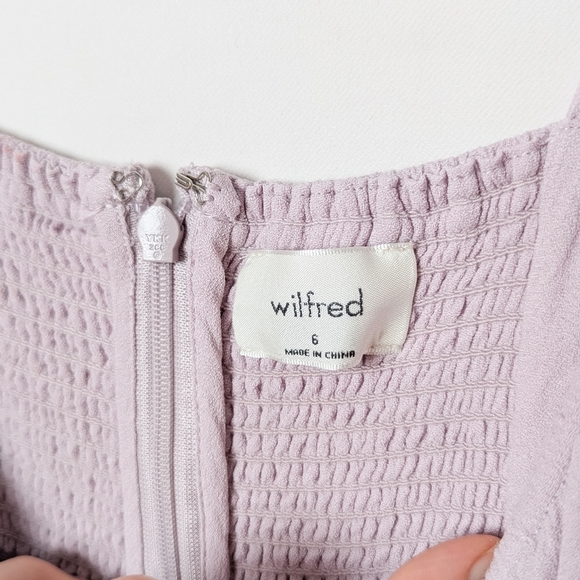 WILFRED Bellow Jumpsuit Cloudy Lilac Purple ARITZIA 6 - Picture 11 of 12
